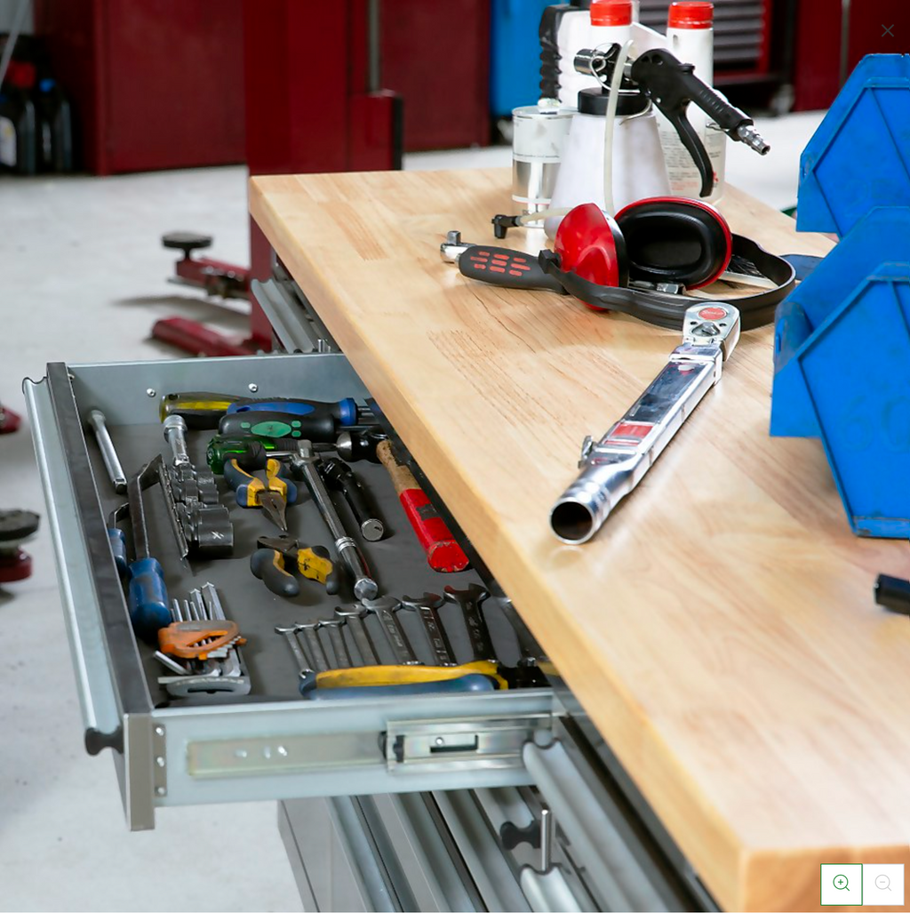 *COLLECTION ONLY*  72" Tool Cabinet | Stainless Steel | 15 Drawers | Wooden Top