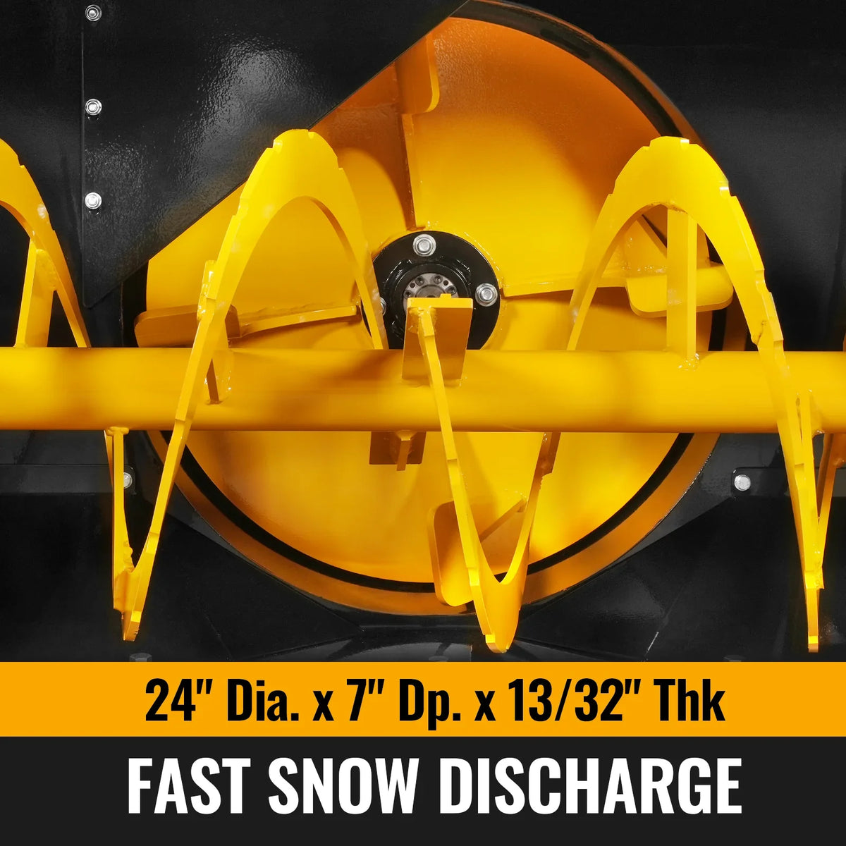 84" 3 Point PTO Snow Blower 24" Impeller Diameter 360° Snow Chute (PTO Shaft Included with Slip Clutch),  35-95 HP,  TSB84