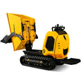 1800lb 420cc  E-start Gas Engine Stand-ON Hydraulic Track Dumper with Self-Loading ,  T80