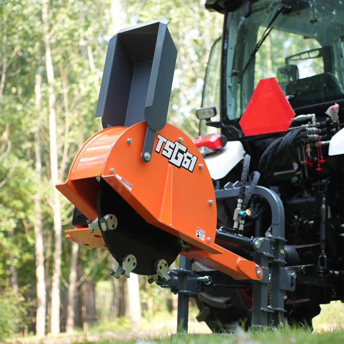 24'' Cutting Wheel Hydraulic Cylinders Stump Grinder,  (PTO Shaft Included with Slip Clutch) ,  35-60hp,   TSG61
