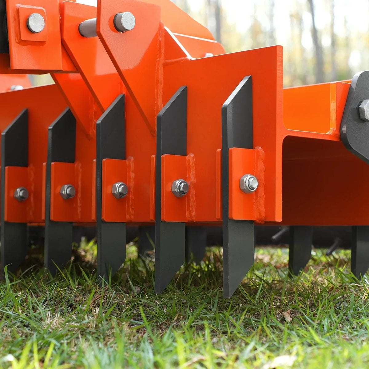 72" Heavy Duty Soil Pulverizer,  Single Spiked Roller,  25 Shanks,  Category 1 and 2,  3 Point Hitch Tractor Attachment,  TSP72