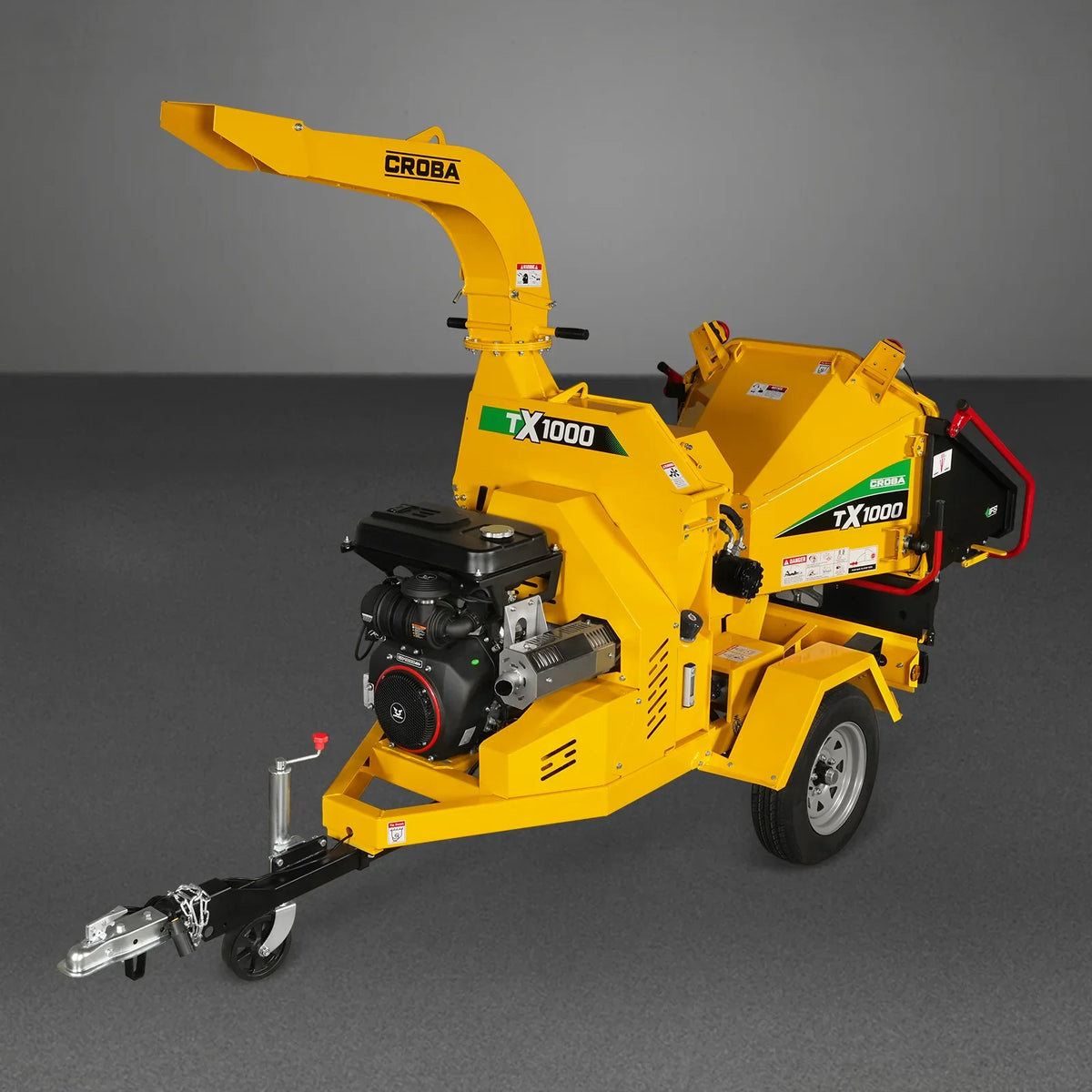35hp 1000cc ZONSEN E-Start 8 inch Gas Powered Commerical Wood Chipper with Intelligent Hydraulic Feeding System ,  CROBA TX1000
