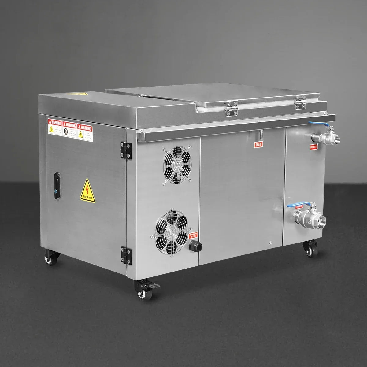 12 Gal / 47 L Heavy Duty Industrial Ultrasonic Parts Washer, 28kHz 9 Transducers , SS304 Tank, 6.6kW Heater, 208–240V 1 Phase Power