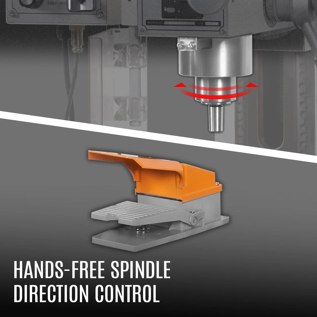 6"x20'' Benchtop Mill Drill Machine, Variable Speed, R8 Spindle, 1 HP, 110V, Brushless Motor Compact Milling Drilling Tool for Garage Shop