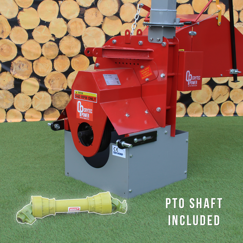 Crytec | WC8 | PTO Wood Chipper | Roller Feed | 8 inch/203mm