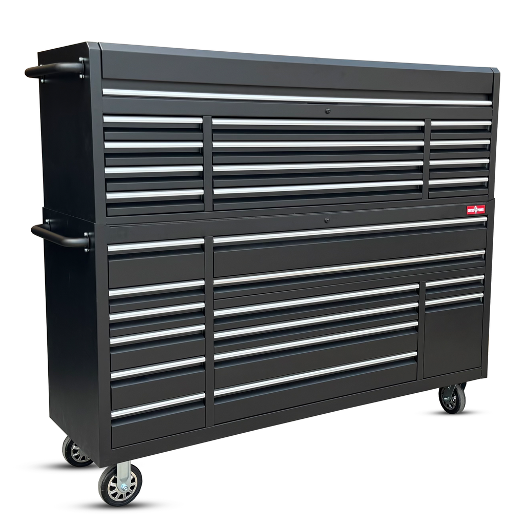 72" Black Tool Cabinet Professional Workstation