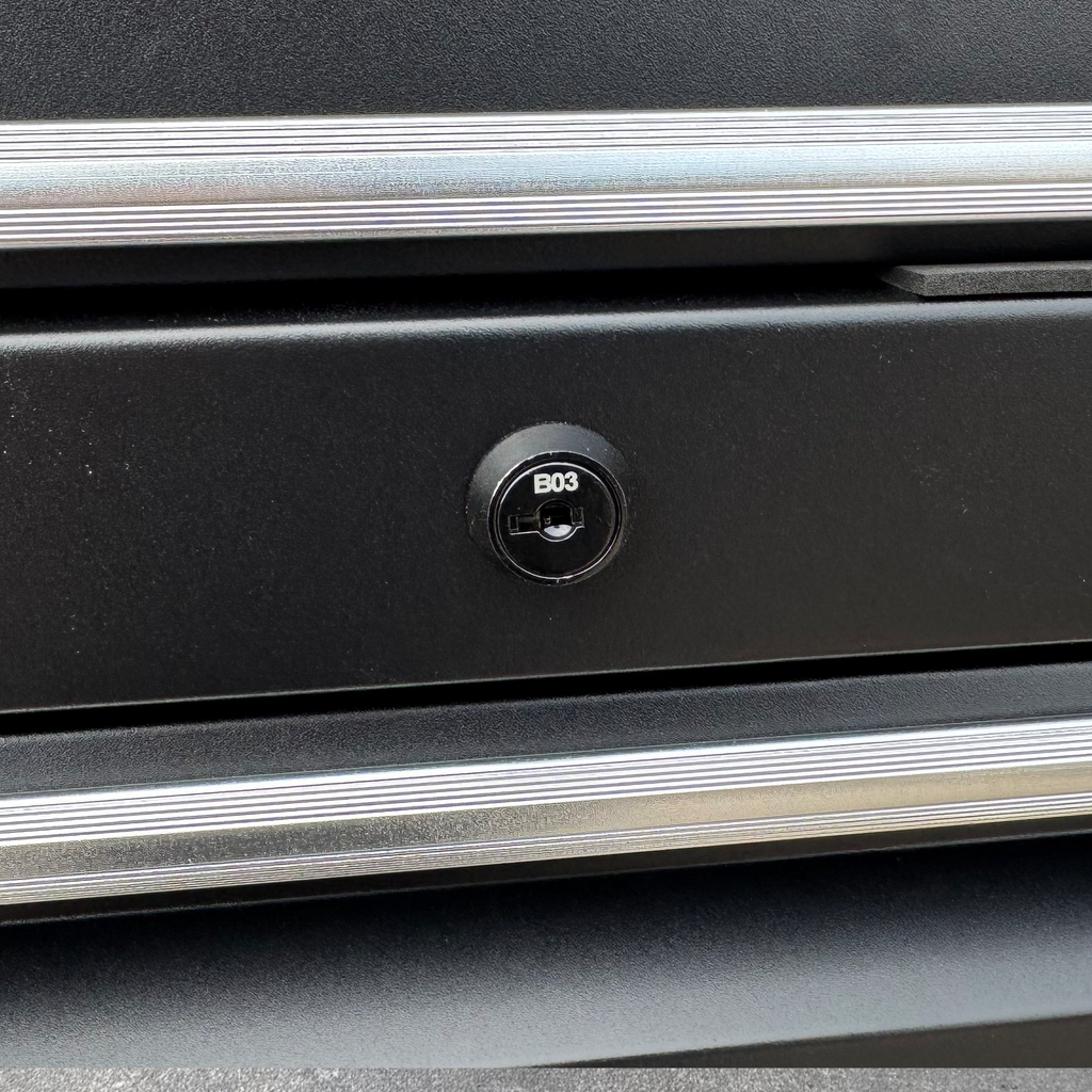 72" Black Tool Cabinet Professional Workstation