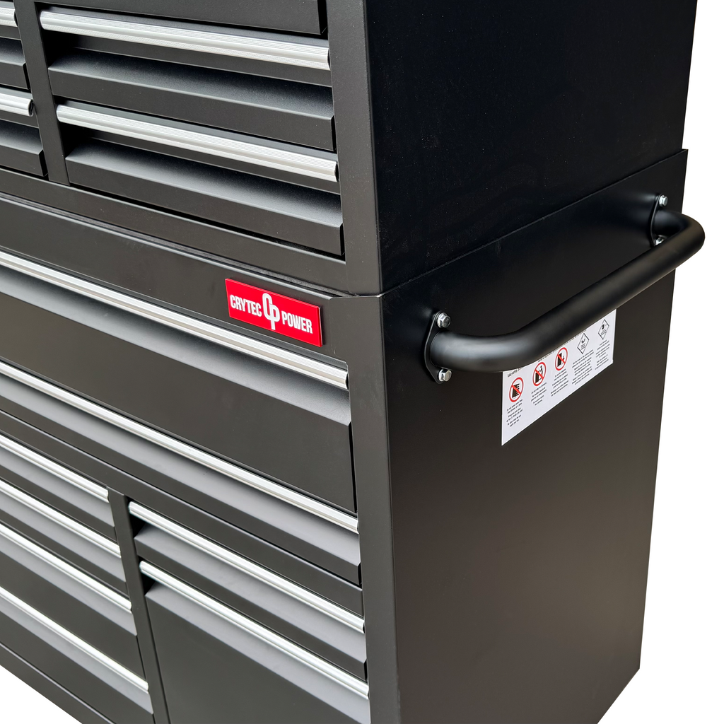 72" Black Tool Cabinet Professional Workstation