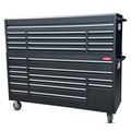 72" Black Tool Cabinet Professional Workstation