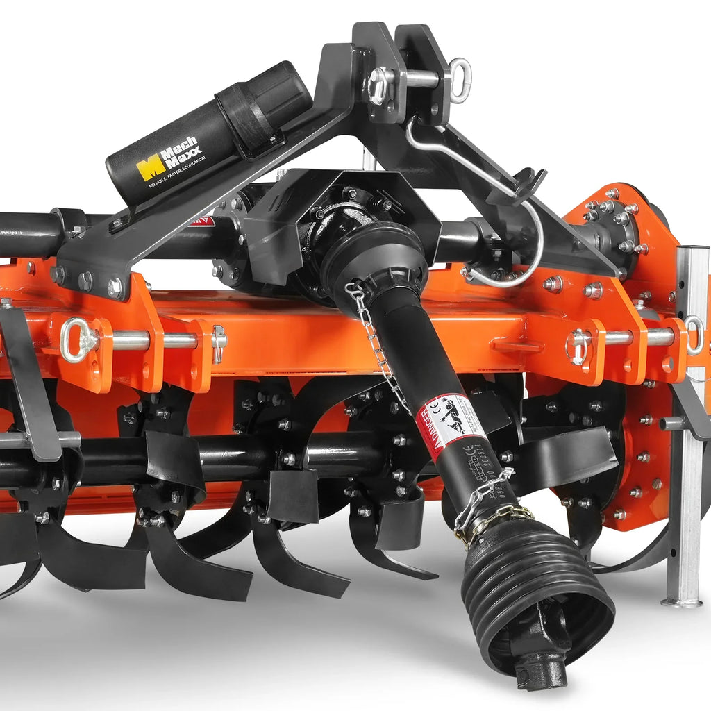 48 in Rotary Tiller,  3 Point Hitch Cat.1 & 2,  Gear Drive,  PTO Shaft Included with Slip Clutch,  25-50 HP,  MRT48