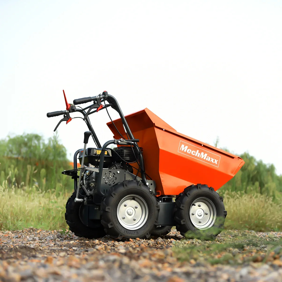 660lbs Capacity 7HP Gas Powered Wheelbarrow  Cart T30 3F+1R Gearbox , T30