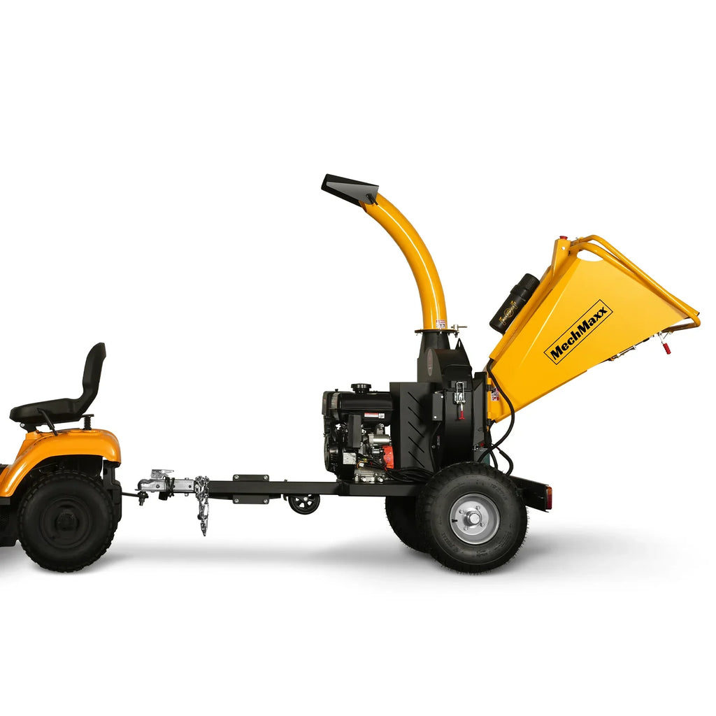 5 inch E-start DUCAR 420cc 15hp Gasoline Engine Powered Disc Wood Chipper with Taillight ,  P4205