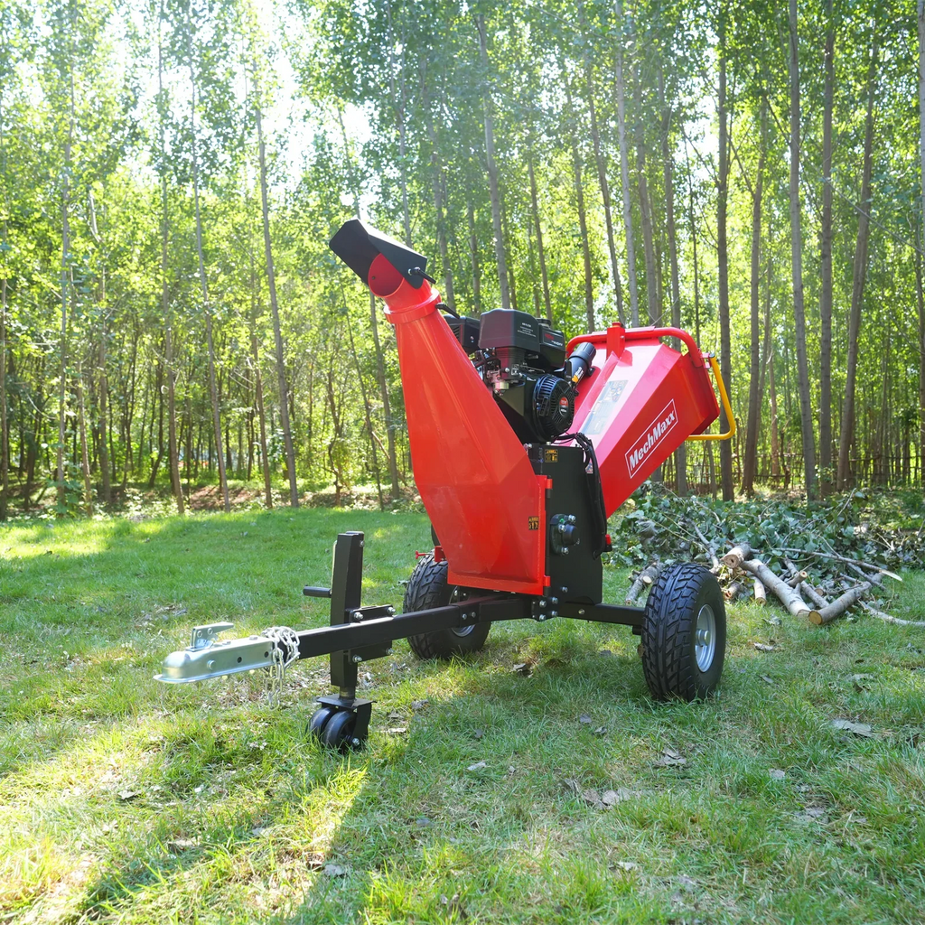 6 inch E-start ZONSEN 420cc 15hp Gasoline Engine Powered Drum Wood Chipper ,  P4206
