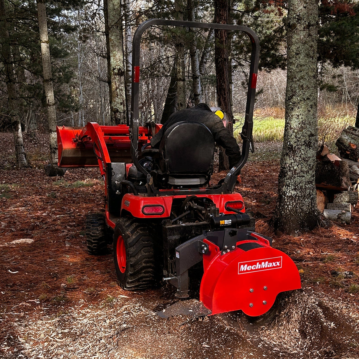 3-Point PTO Stump Grinder & Wood Chipper Bundle