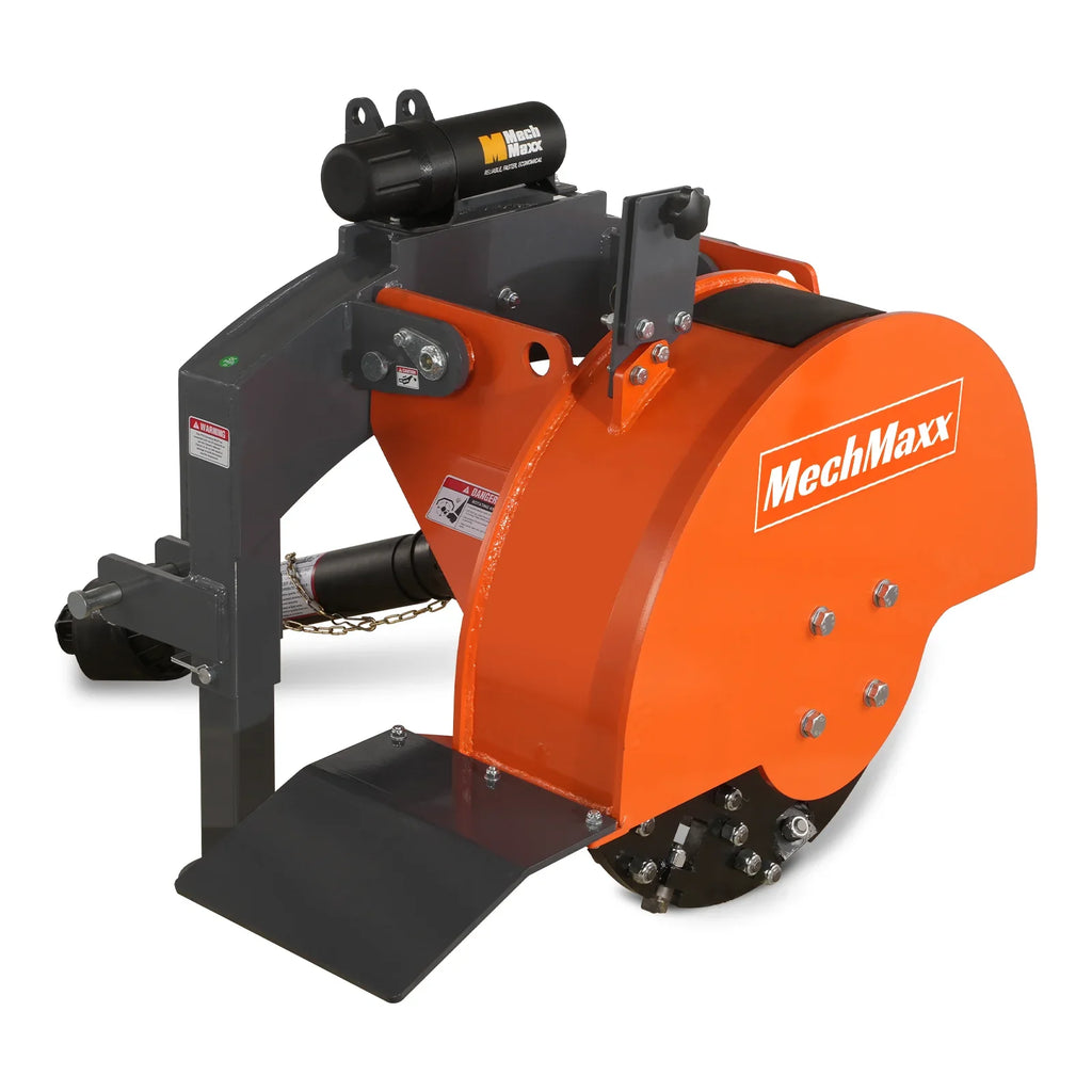 3-Point PTO Stump Grinder & 2-Ton Heavy-Duty Dump Trailer Bundle, SG24 & DT4X8