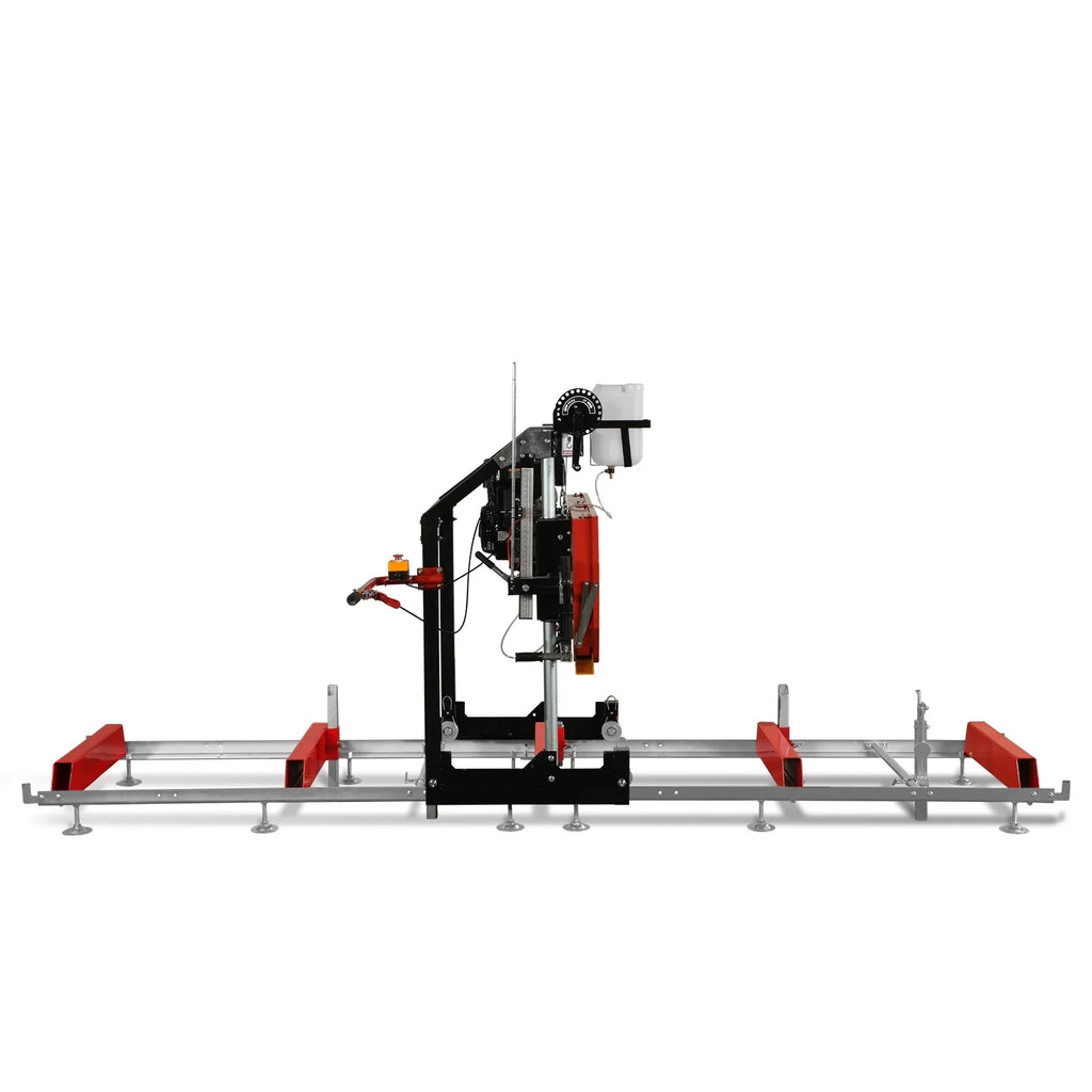 26" Portable Sawmill,  420cc 15HP E-Start Gasoline Engine,  20" Board  Width,  13' Track Length ,  SM-26