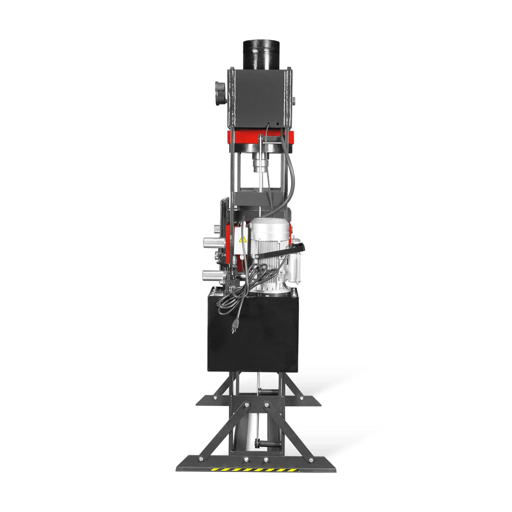 100 Ton H-Frame Electric Hydraulic Shop Press with Hand Winch, 110V Motor, Fully Welded Steel Frame, Safety Guard, HSP100E