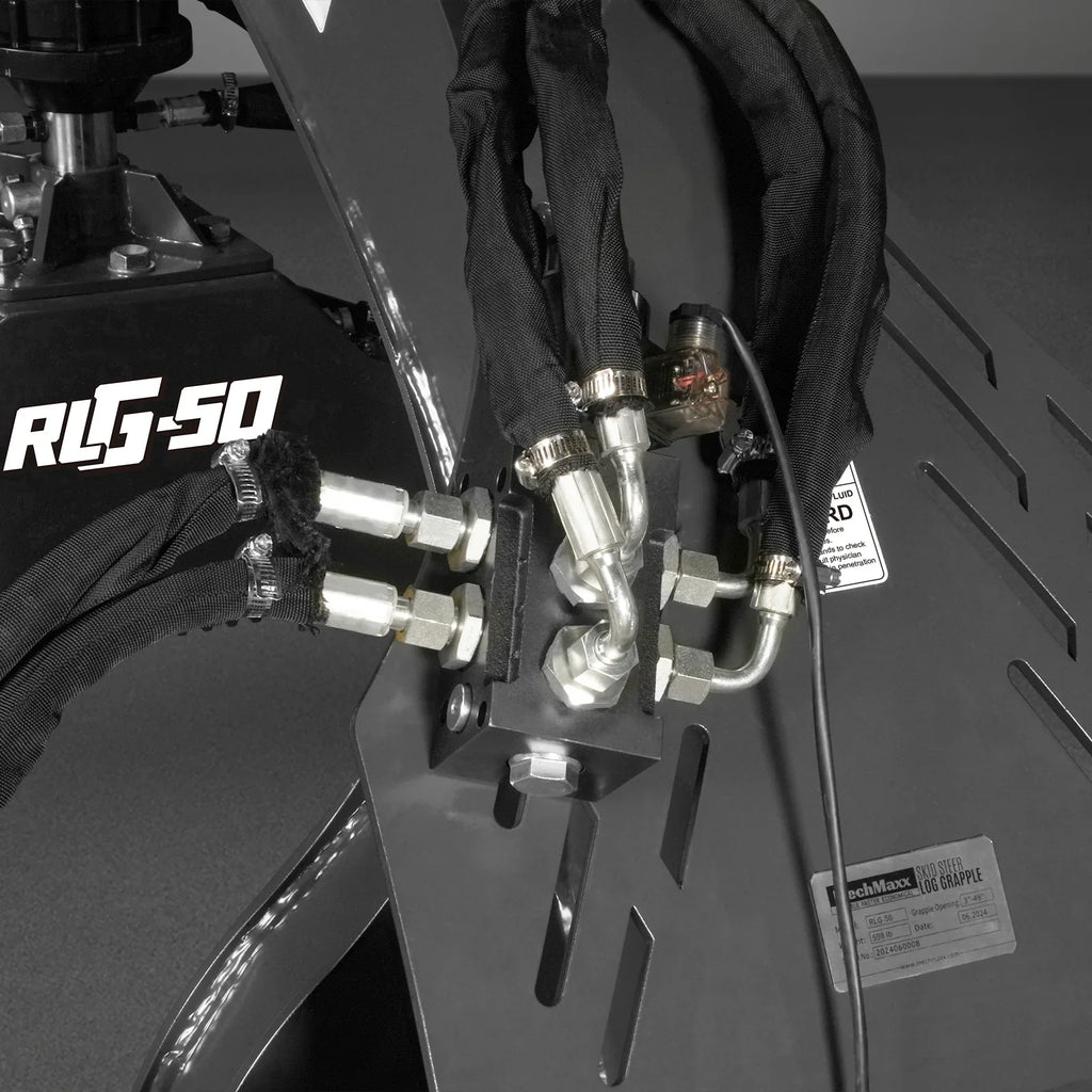 50" Skid Steer Rotary Log Grapple,  360° Rotation,  3000 Lbs Capacity