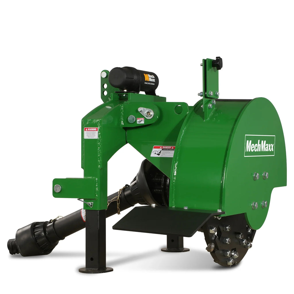 3-Point Hitch PTO Stump Grinder with 34 Carbide Teeth (PTO Shaft Included with Slip Clutch),  for 15-45HP Tractor; SG24