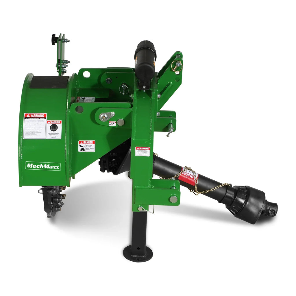 3-Point Hitch PTO Stump Grinder with 34 Carbide Teeth (PTO Shaft Included with Slip Clutch),  for 15-45HP Tractor,  SG24
