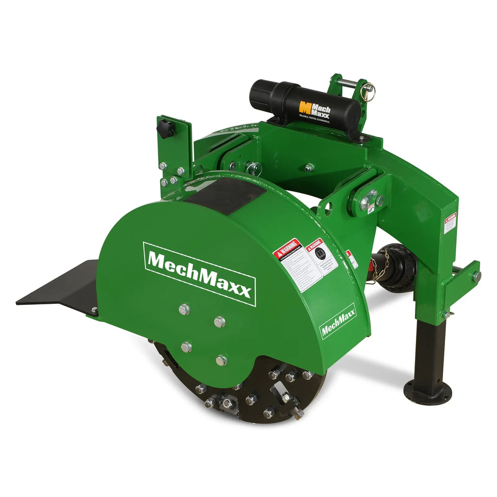 3-Point Hitch PTO Stump Grinder with 34 Carbide Teeth (PTO Shaft Included with Slip Clutch),  for 15-45HP Tractor; SG24