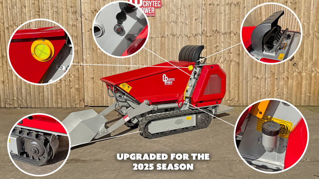 Crytec | 800KG | High Tip Tracked Dumper | 15hp | Kubota Engine | CRD80H-K PRO