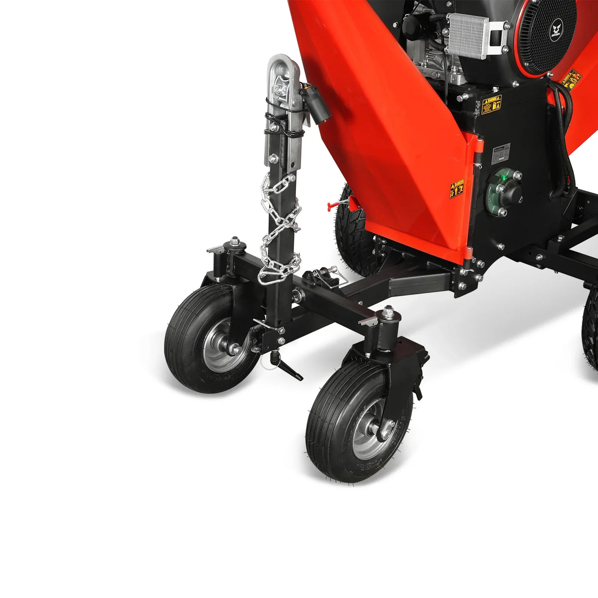 3-Point PTO Stump Grinder & 8 inch ZONSEN E-Start 1000cc 35hp Gas Powered Wood Chipper Bundle, SG24 & B200