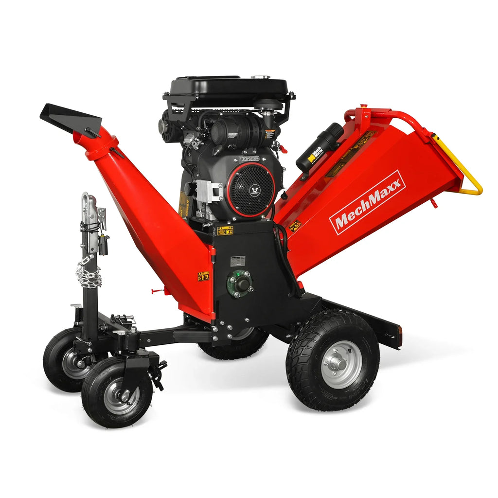 3-Point PTO Stump Grinder & 8 inch ZONSEN E-Start 1000cc 35hp Gas Powered Wood Chipper Bundle, SG24 & B200