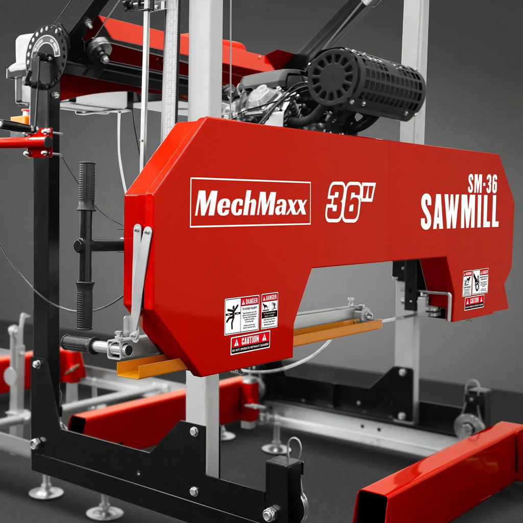 36" MAX Portable Sawmill & 3-Point PTO Stump Grinder & Forestry Log Skidding Winch Bundle