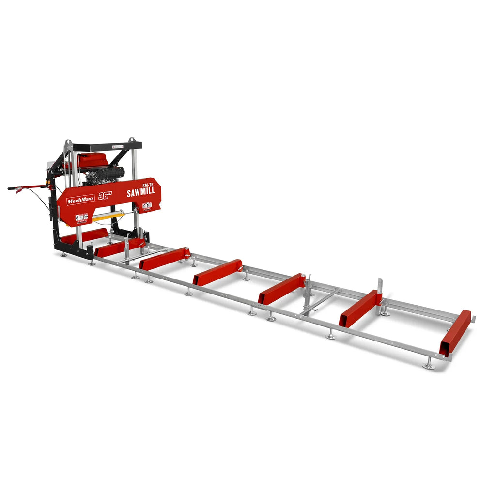36" MAX Portable Sawmill & 3-Point PTO Stump Grinder & Forestry Log Skidding Winch Bundle