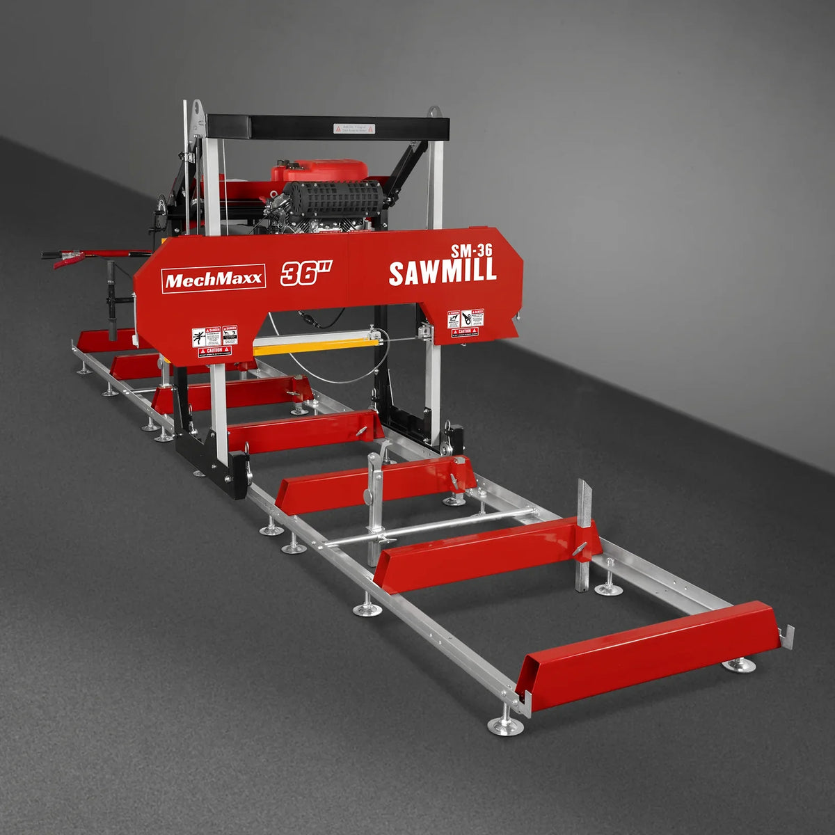 36" MAX Portable Sawmill & 3-Point PTO Stump Grinder & Forestry Log Skidding Winch Bundle